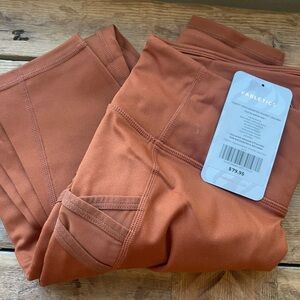 Fabletics Rust-Tone High-Waist Performance Leggings
